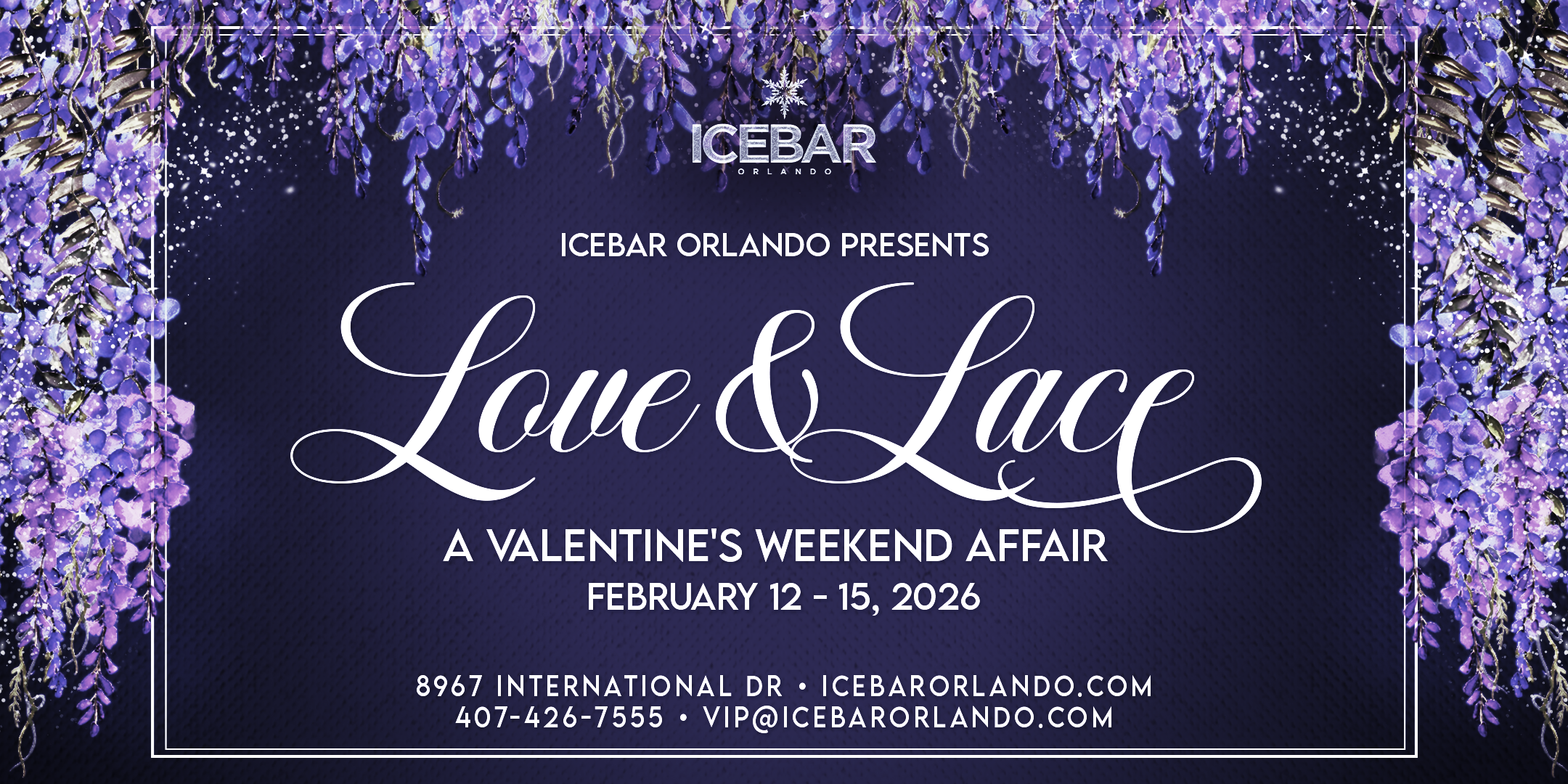 ICEBAR Orlando’s Love & Lace Valentine’s Weekend Affair